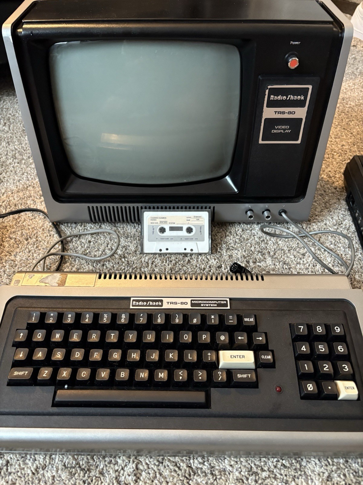 RadioShack TRS-80 Vintage Home Computer System w/ Video Display & Manuals