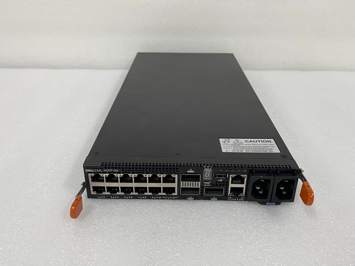 Dell S4112T-ON 12x 10G RJ45 & 3x 100G QSFP28 Network Switch OS10 Permanent Lic