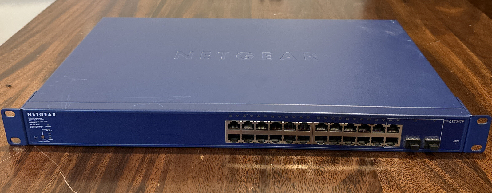 Netgear ProSAFE 24 Port Gigabit Smart Managed Switch with PoE+ GS724TP