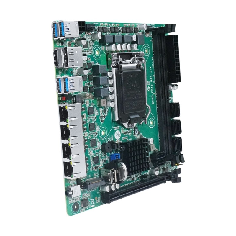 Compactly ITX Motherboards 8 SATA3.0 4x2.5gb Ethernet Double M.2 Slots DDR4