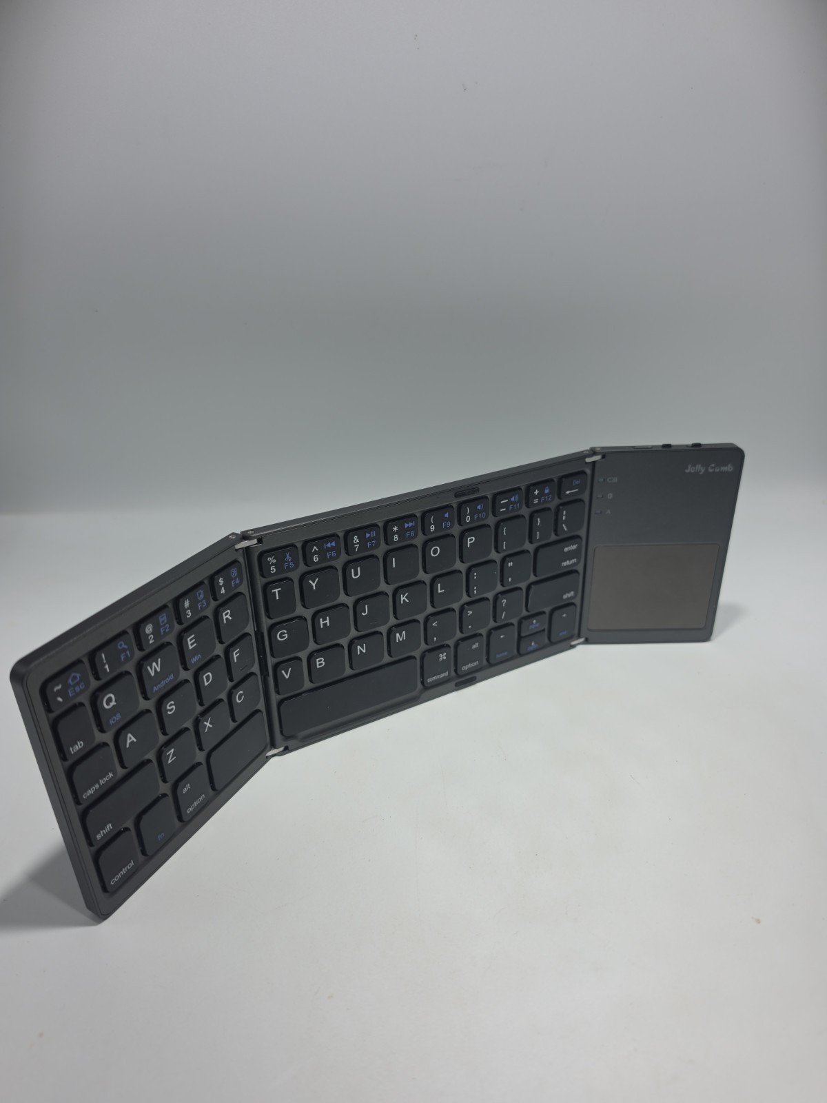 Jelly Comb Foldable Bluetooth Keyboard w/ Touchpad – Portable Wireless