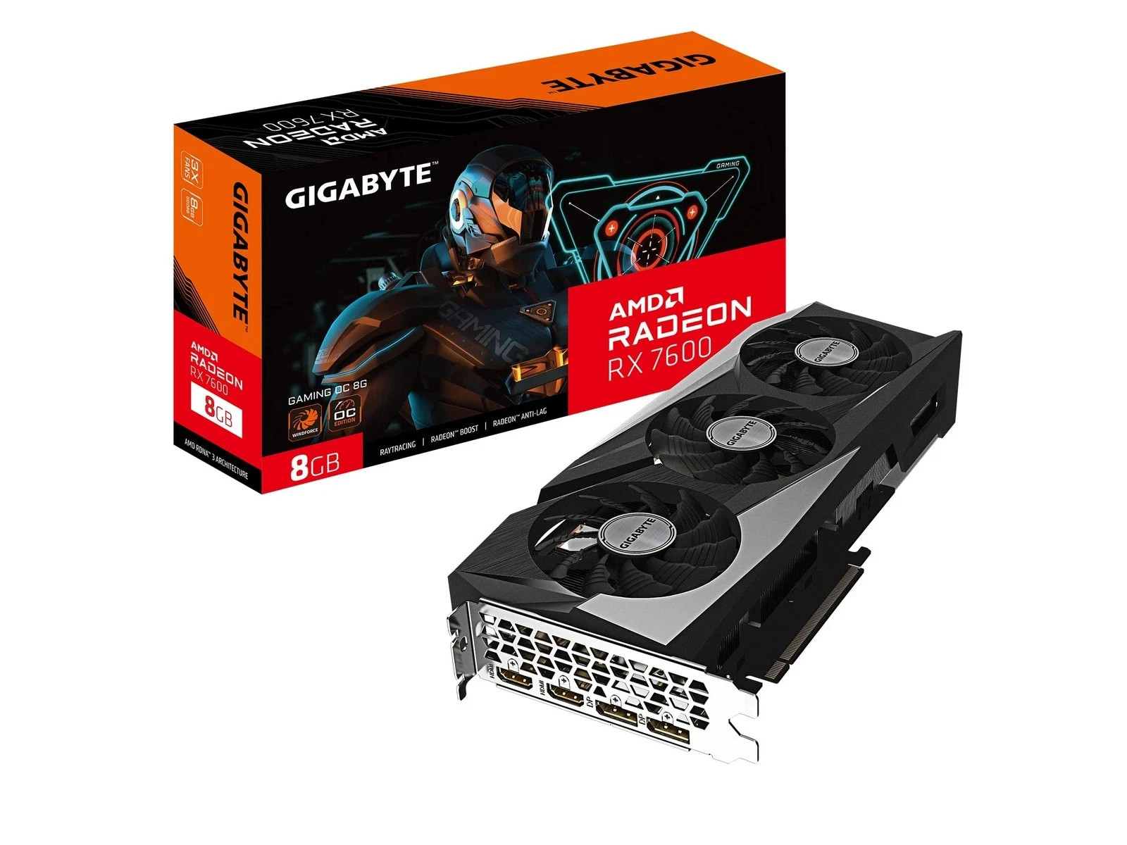 Gigabyte GV-R76GAMING OC-8GD AMD Radeon RX 7600 Gaming OC 8G Graphics Card - NEW