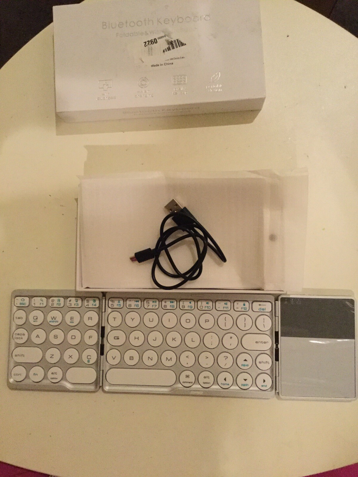 ROHS Foldable Bluetooth Keyboard