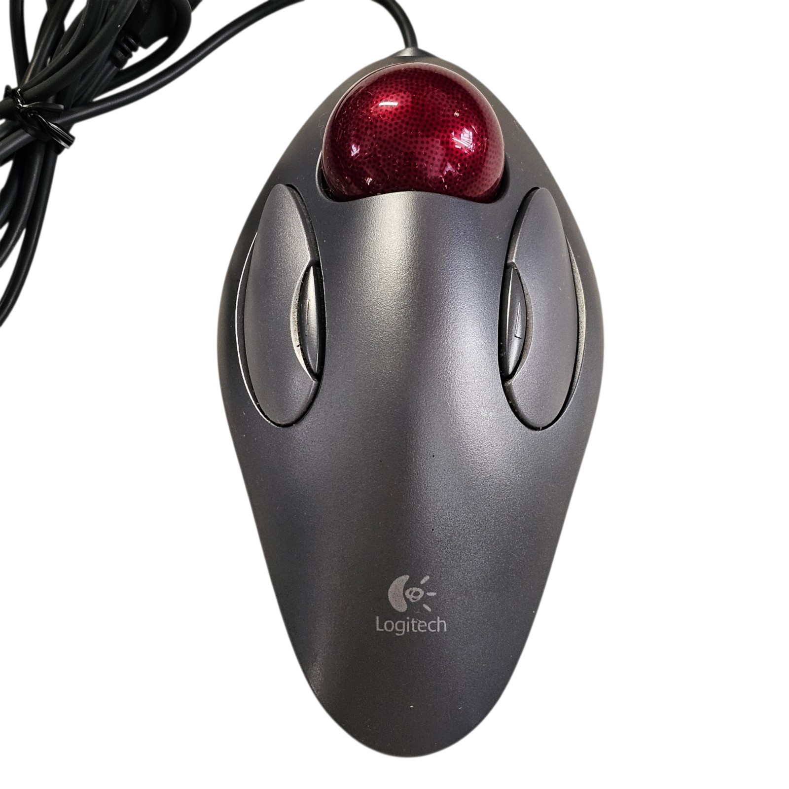 Logitech TRACKMAN Corded Trackball Mouse T-BC21 Wired USB Tested Works Great