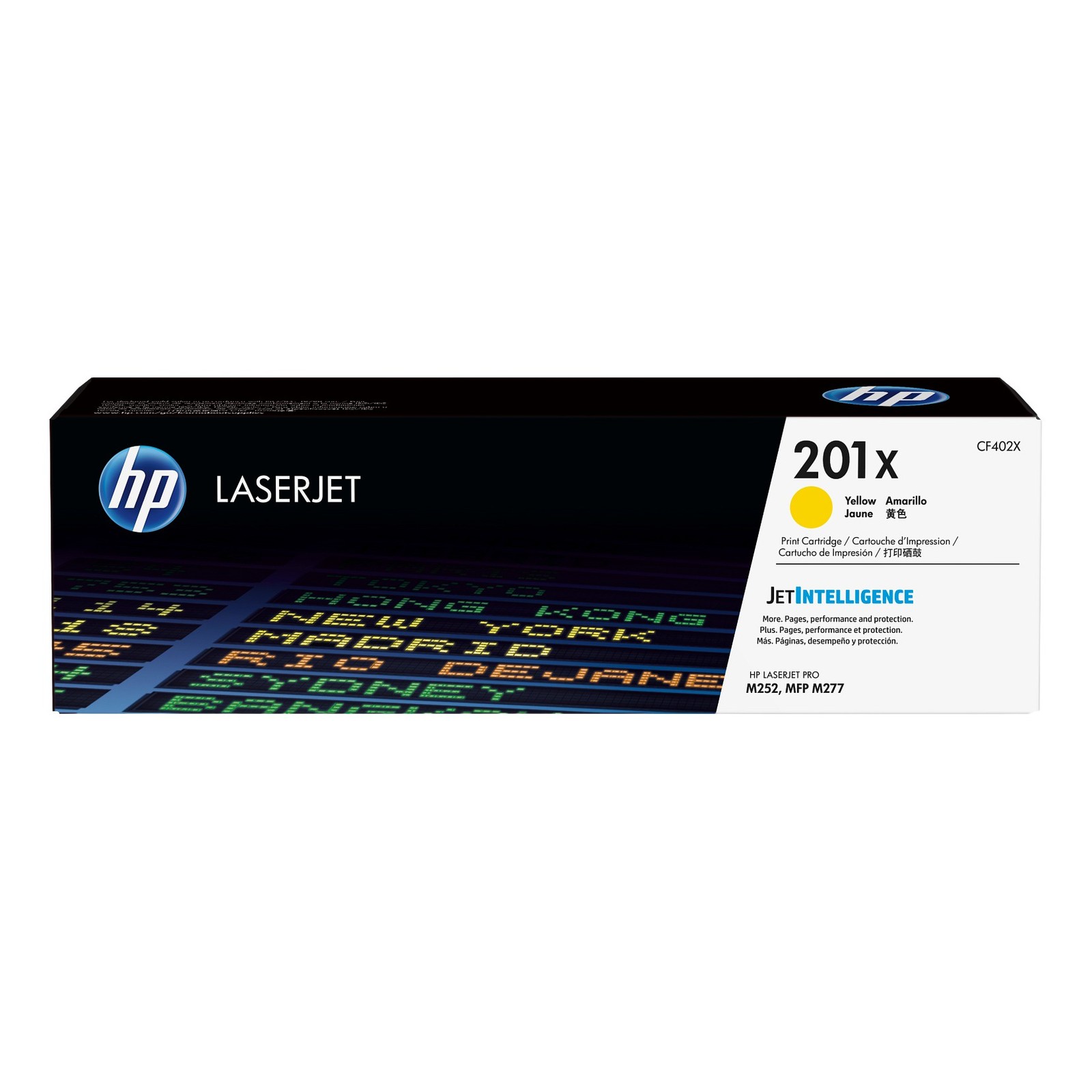 New Open Box HP 201X High Yield Yellow Original LaserJet Toner Cartridge, CF402X