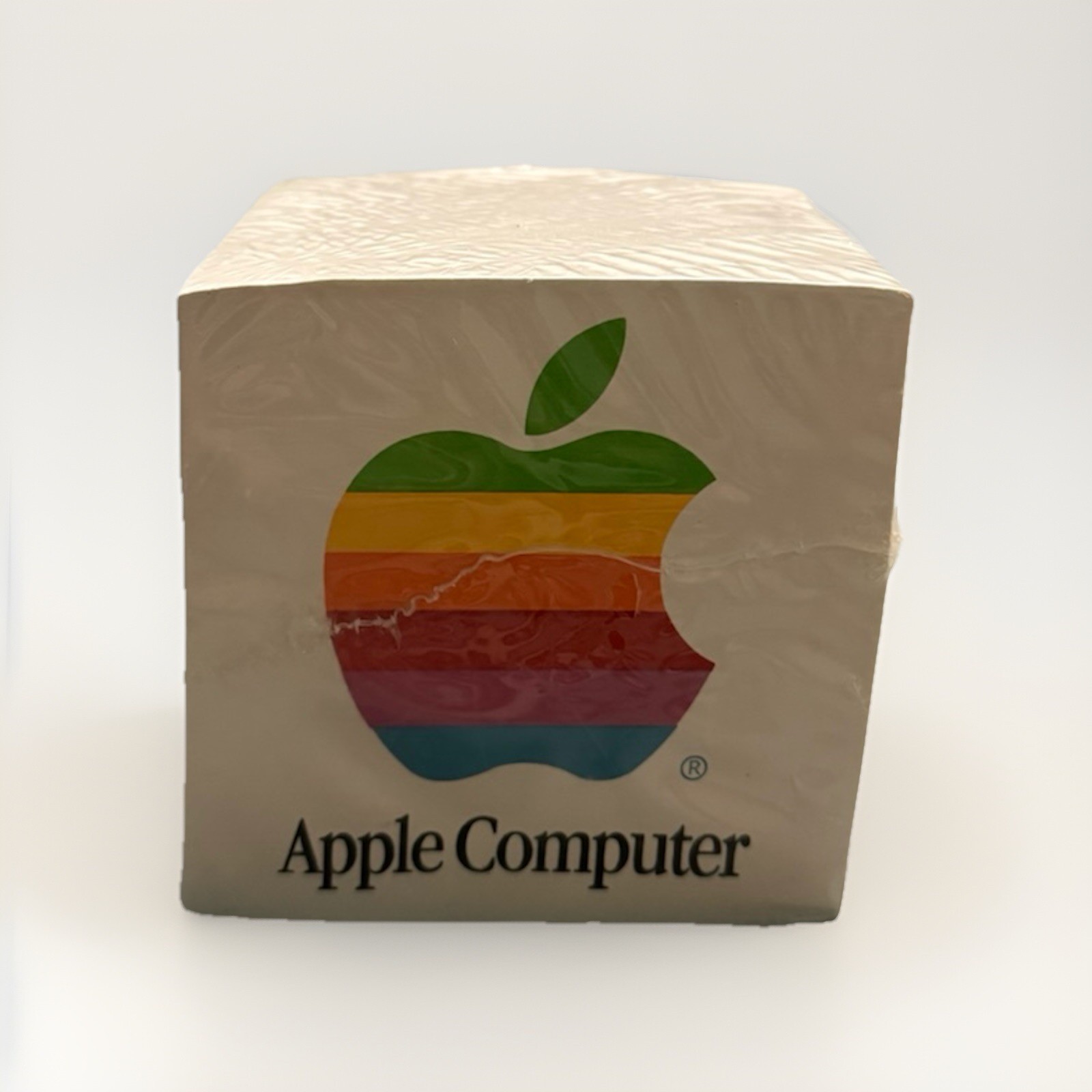 Apple Computer Memopad Rainbow Logo Macintosh Brand New In Plastic NOS Vintage