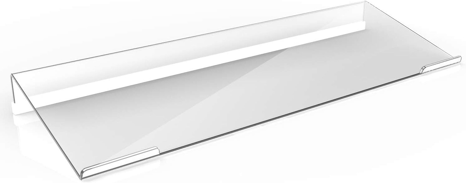 Clear Acrylic Tilted Computer Keyboard Holder for Easy Ergonomic