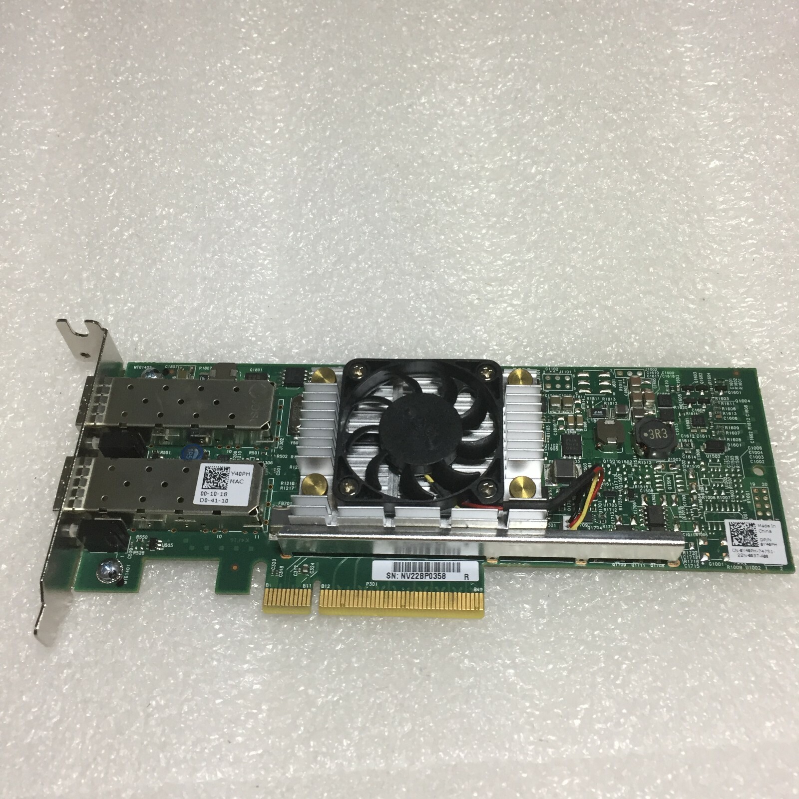 Dell Broadcom Y40PH Dual Port 10GbE PCI-e Network Adapter Card FREE S/H
