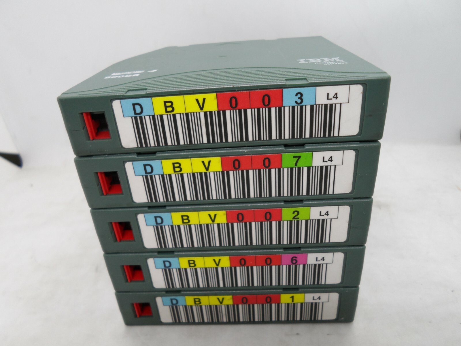 Lot Of 5 Recert LTO4 Ultrium4 95P4436 Media Data Tape cartridge 