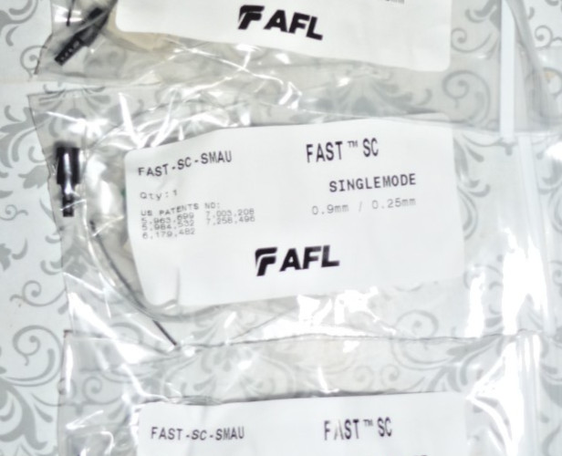 1 AFL SC FAST-SC-SMAU-Singlemode Fiber Optic Connectors 0.9/0.25mm ##