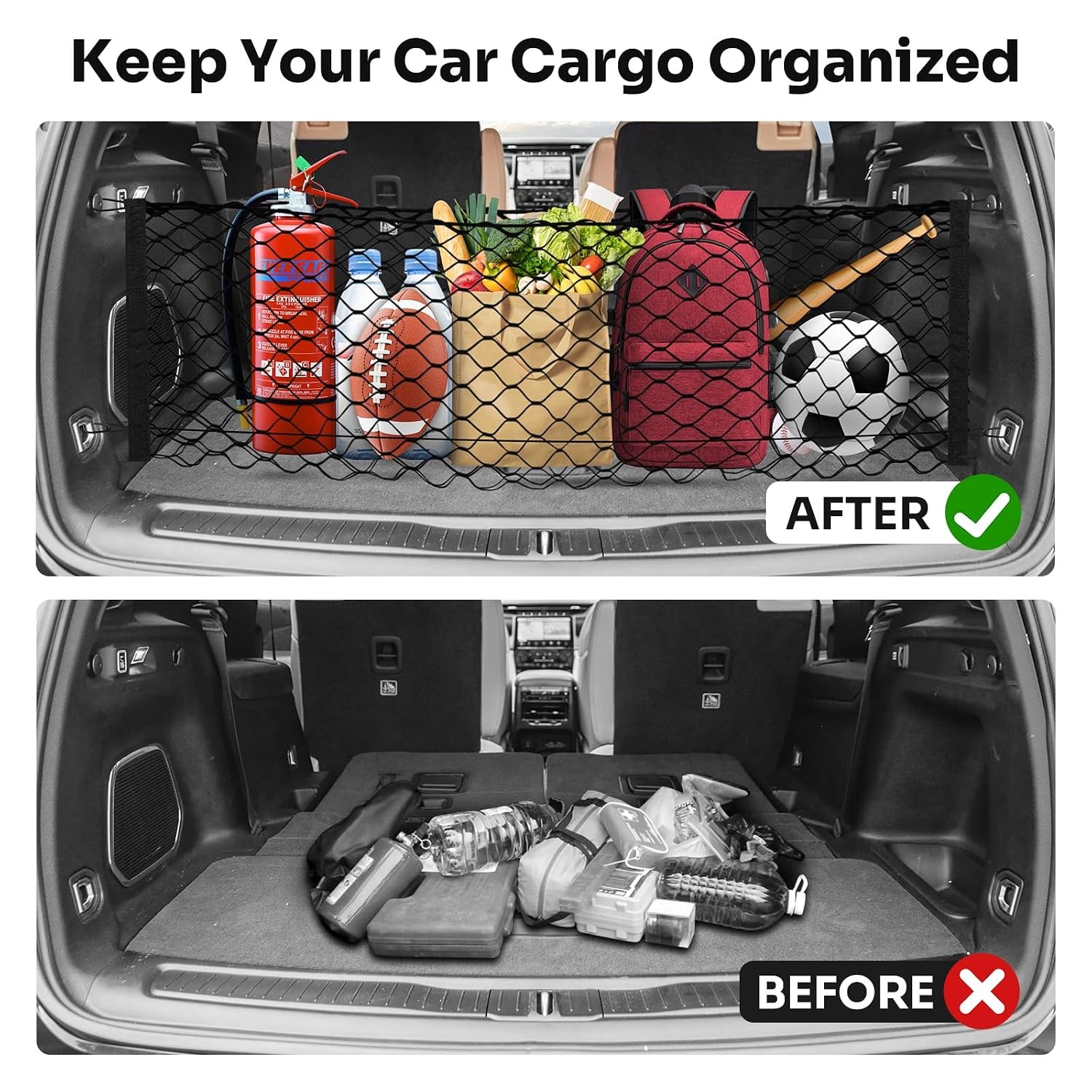 Jeep Grand Cherokee L 7 Seat Cargo Net Organizer Trunk Storage Net Accessory