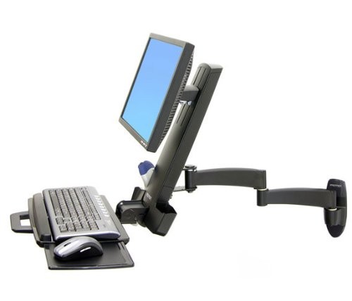 ERGOTRON 45-230-200 200 SERIES COMBO ARM (BLACK)