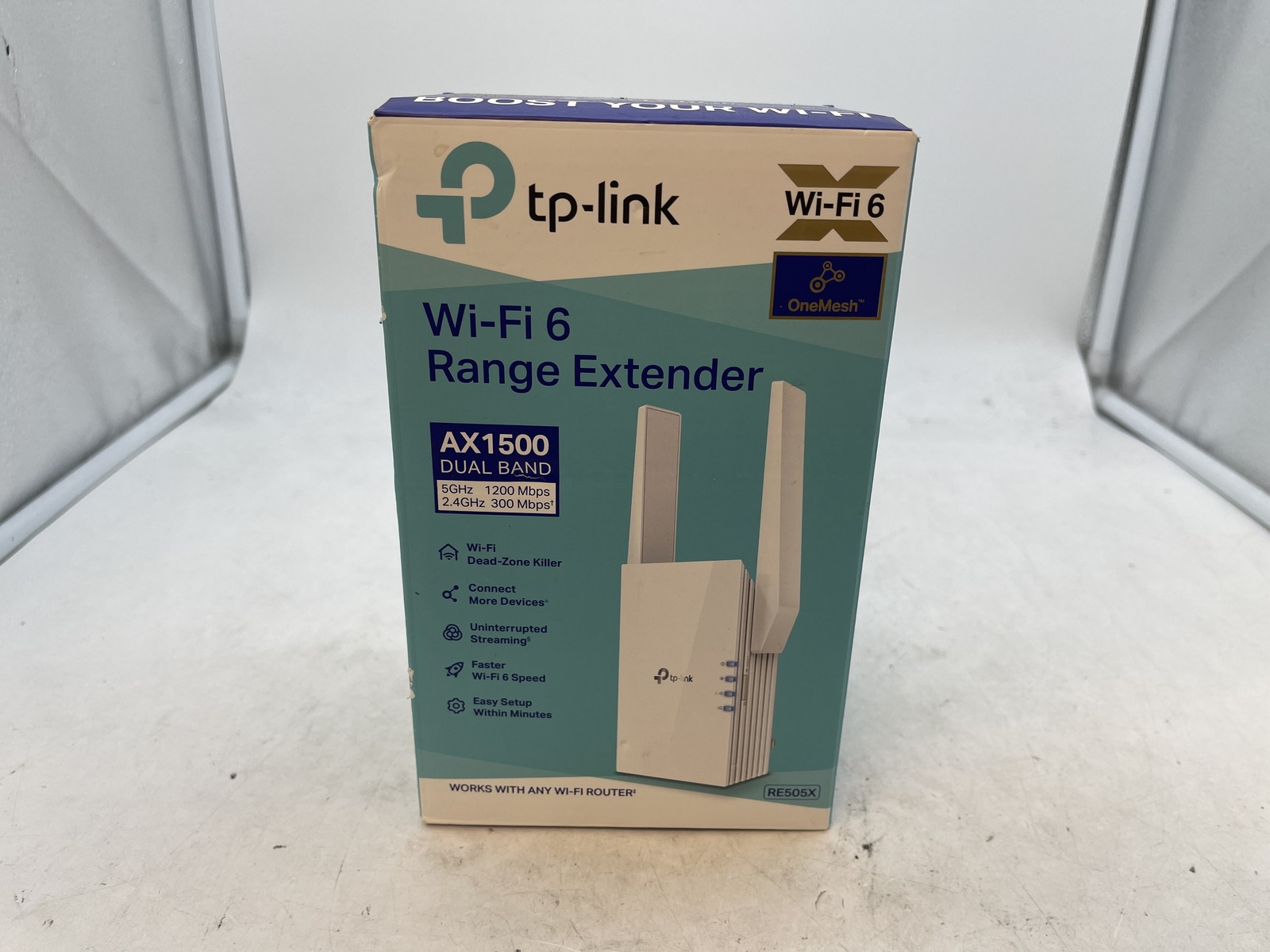 TP-Link RE505X AX1500 Wi-Fi 6 Range Extender Dual Band OneMesh - 