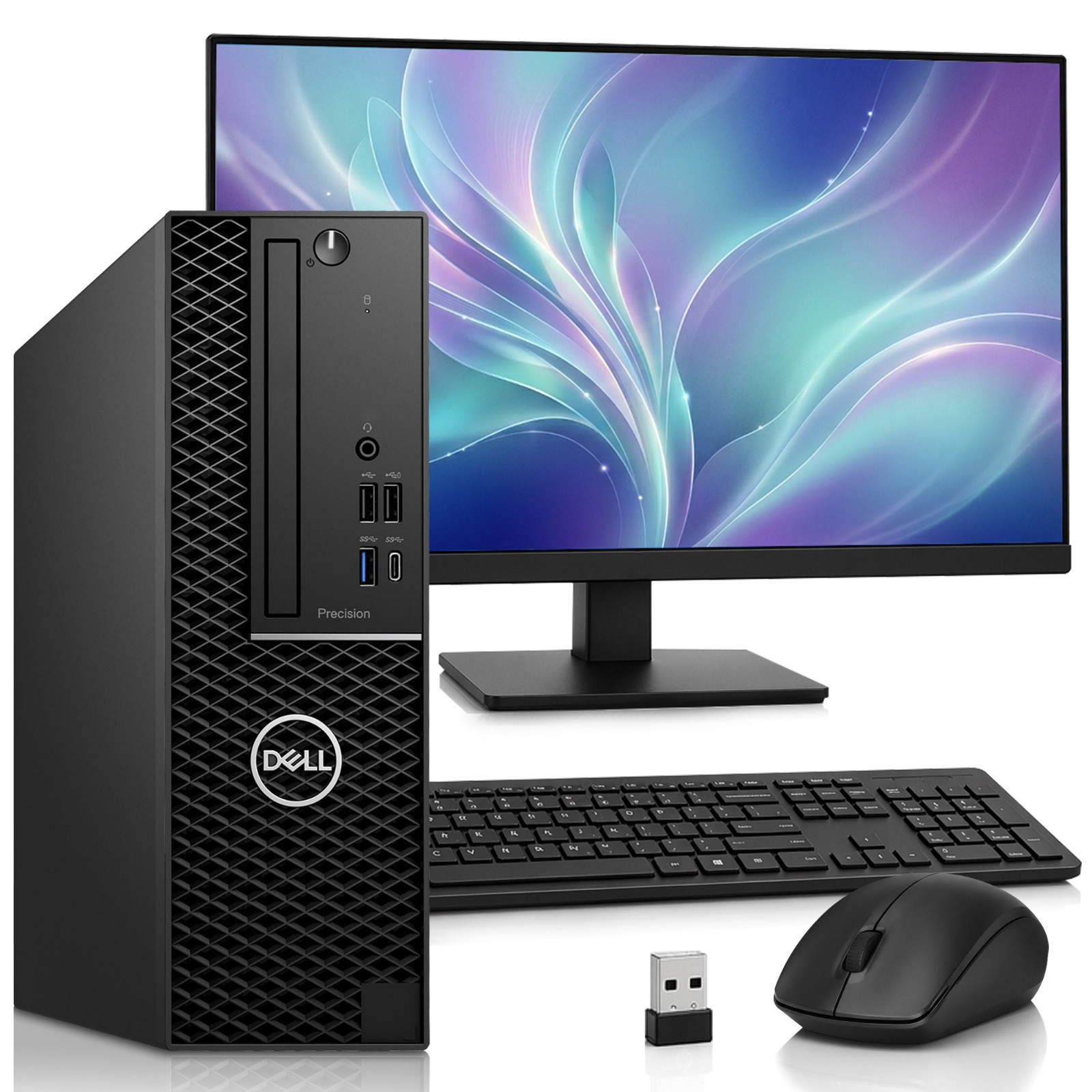 Dell 3431 Desktop PC i7-8th 32GB RAM 1TB SSD 500GB HDD Wi-Fi New 24” LED Win 11