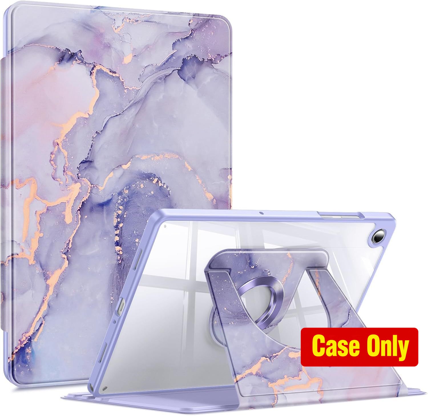 Swiveling Protective Stand Case for Samsung Galaxy Tab A11+ 11 Inch 2025, Lilac