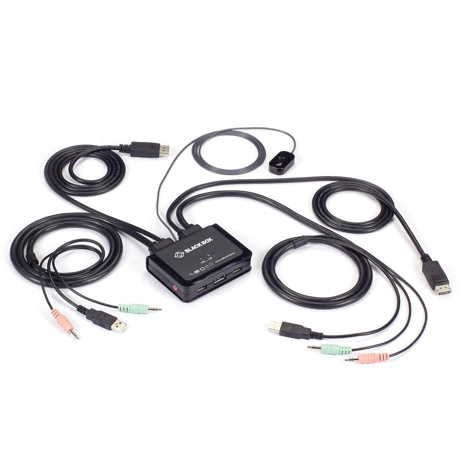 Black Box 2-Port 4K60 DisplayPort KVM Switch