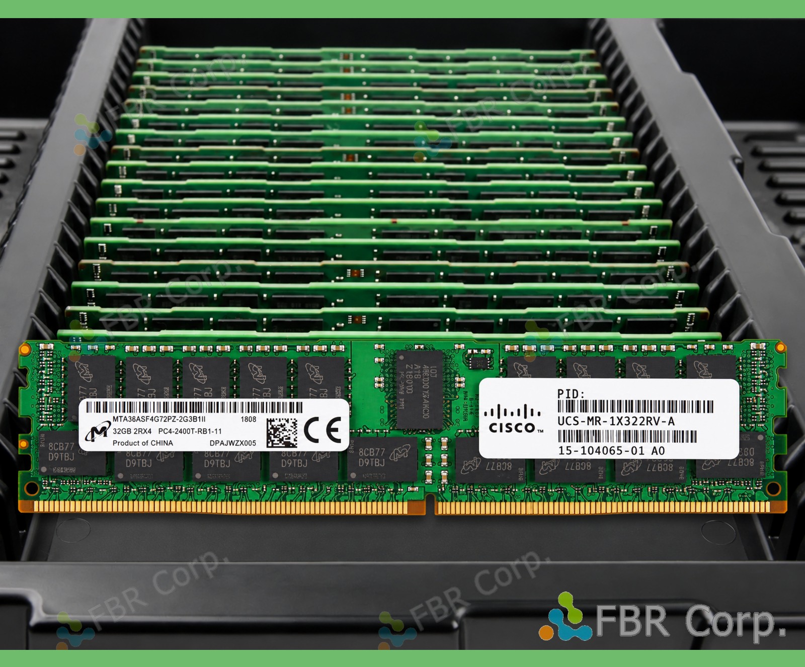 MINT Micron Cisco 32GB PC4-2400T DDR4 2Rx4 RDIMM RAM MTA36ASF4G72PZ-2G3 LOT
