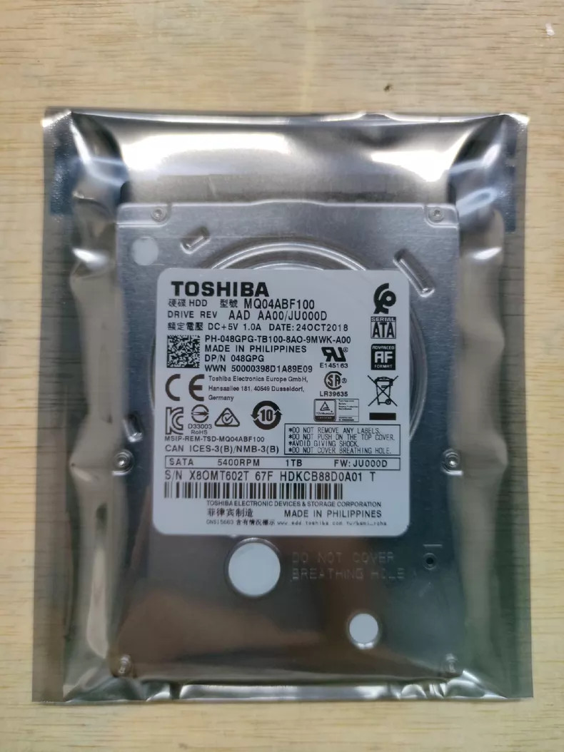 FOR Toshiba MQ04ABF100 2.5" 1TB SATA III 5400 RPM 7MM HDD Internal Hard Drive