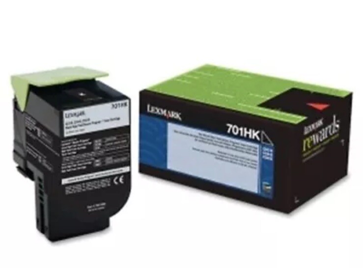 Lexmark 701HK | 70C1HK0 - High Yield Return Program Black Toner Cartridge New
