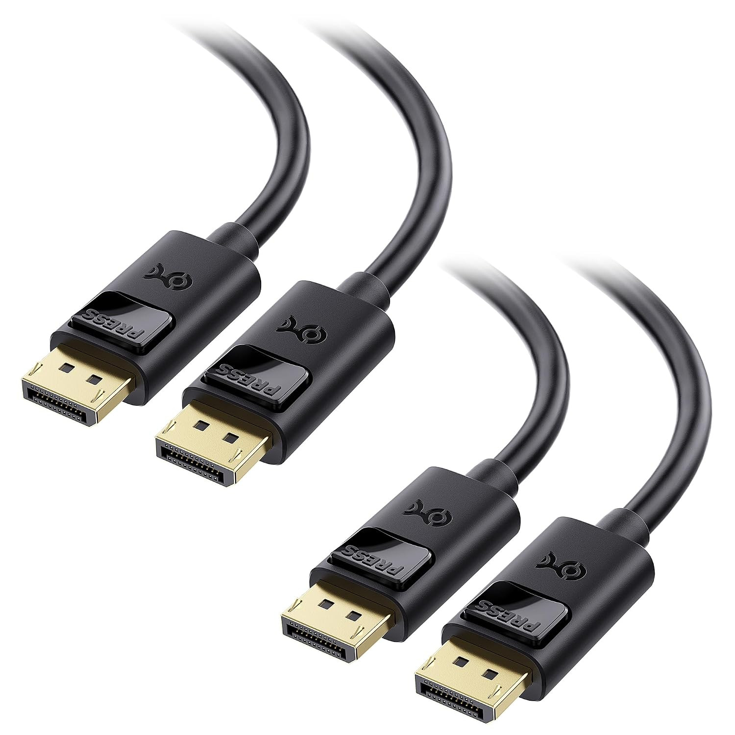 [VESA Certified] 2-Pack 32.4Gbps Displayport 1.4 Cable, 6Ft