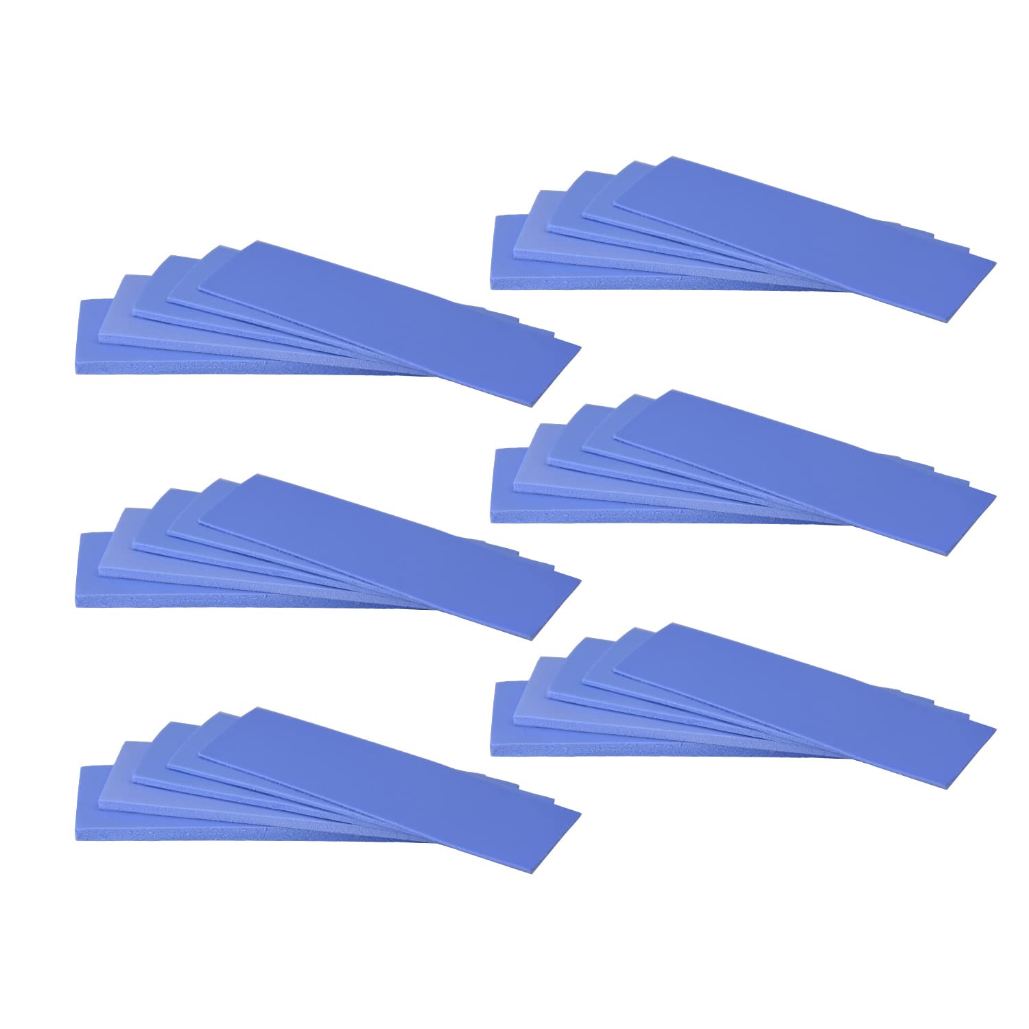 30 Pack Thermal Pads Set Multi Thickness Soft Self-Adhesive for Electronics Cool