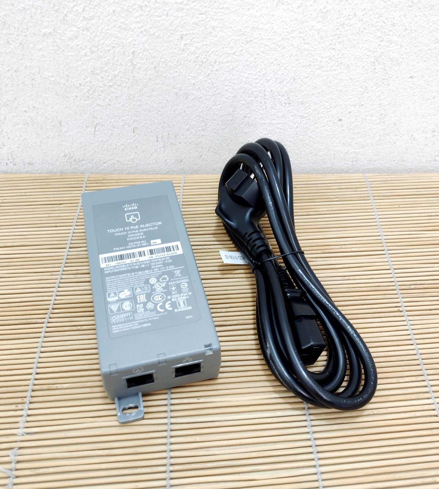 Cisco CS-POE-INJ TOUCH 10 PoE Injector for TelePresence