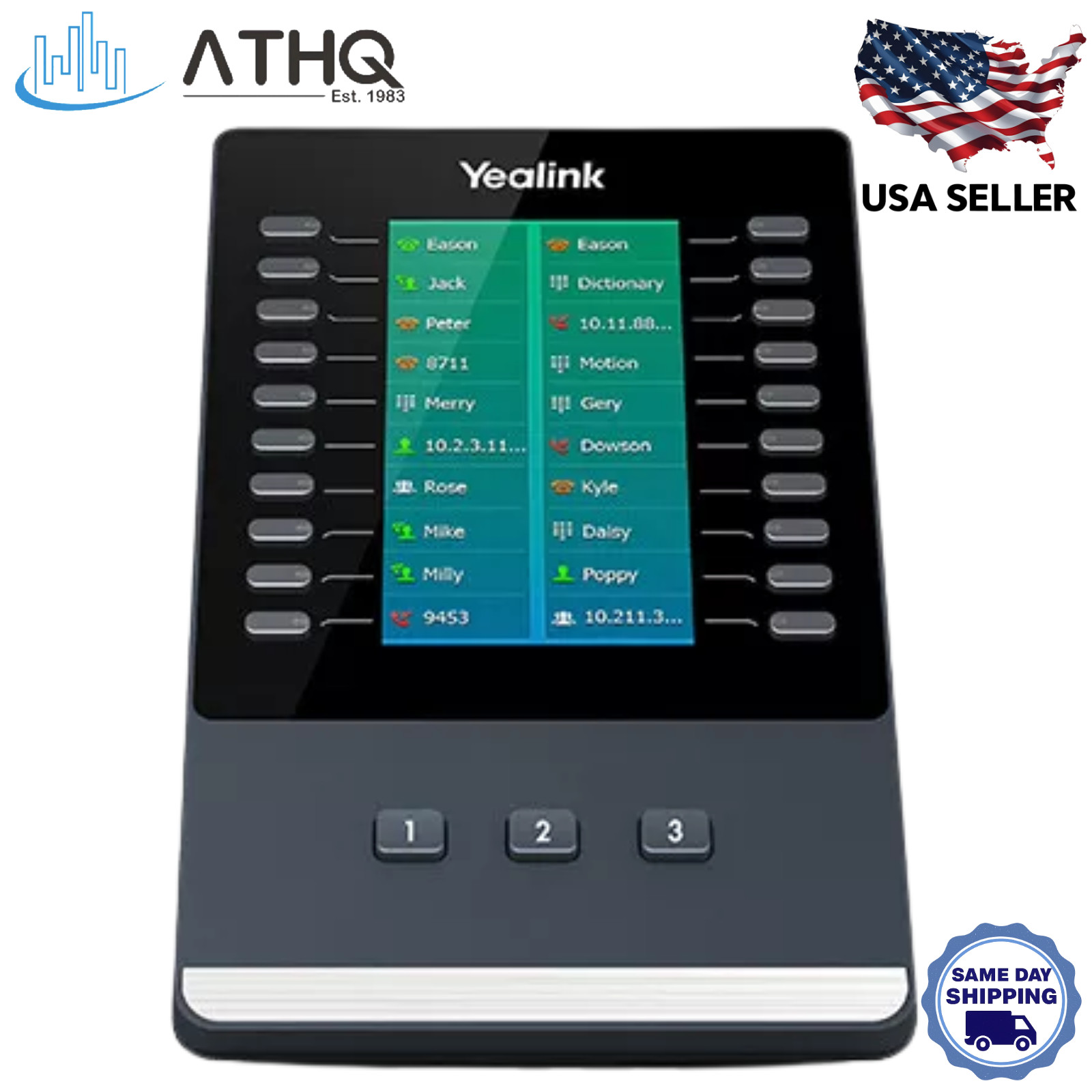 Yealink EXP50 Color-Screen Key Expansion Module T53 T54 T56 T57 T58 VoIP Phone