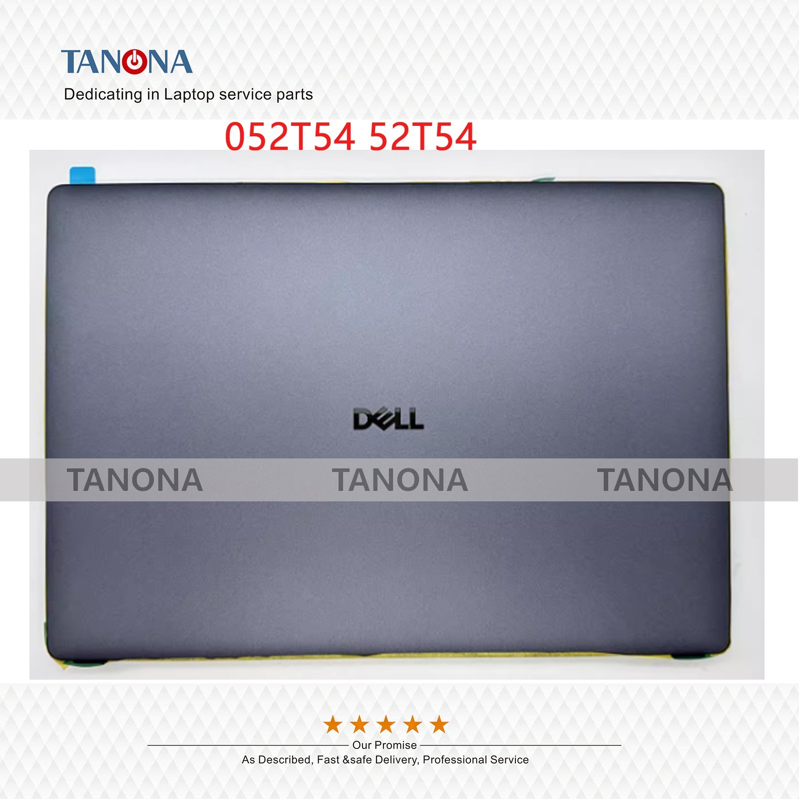New 052T54 52T54 For Dell Pro 14 Premium PA14250 LCD Rear Lid Back Cover A Case