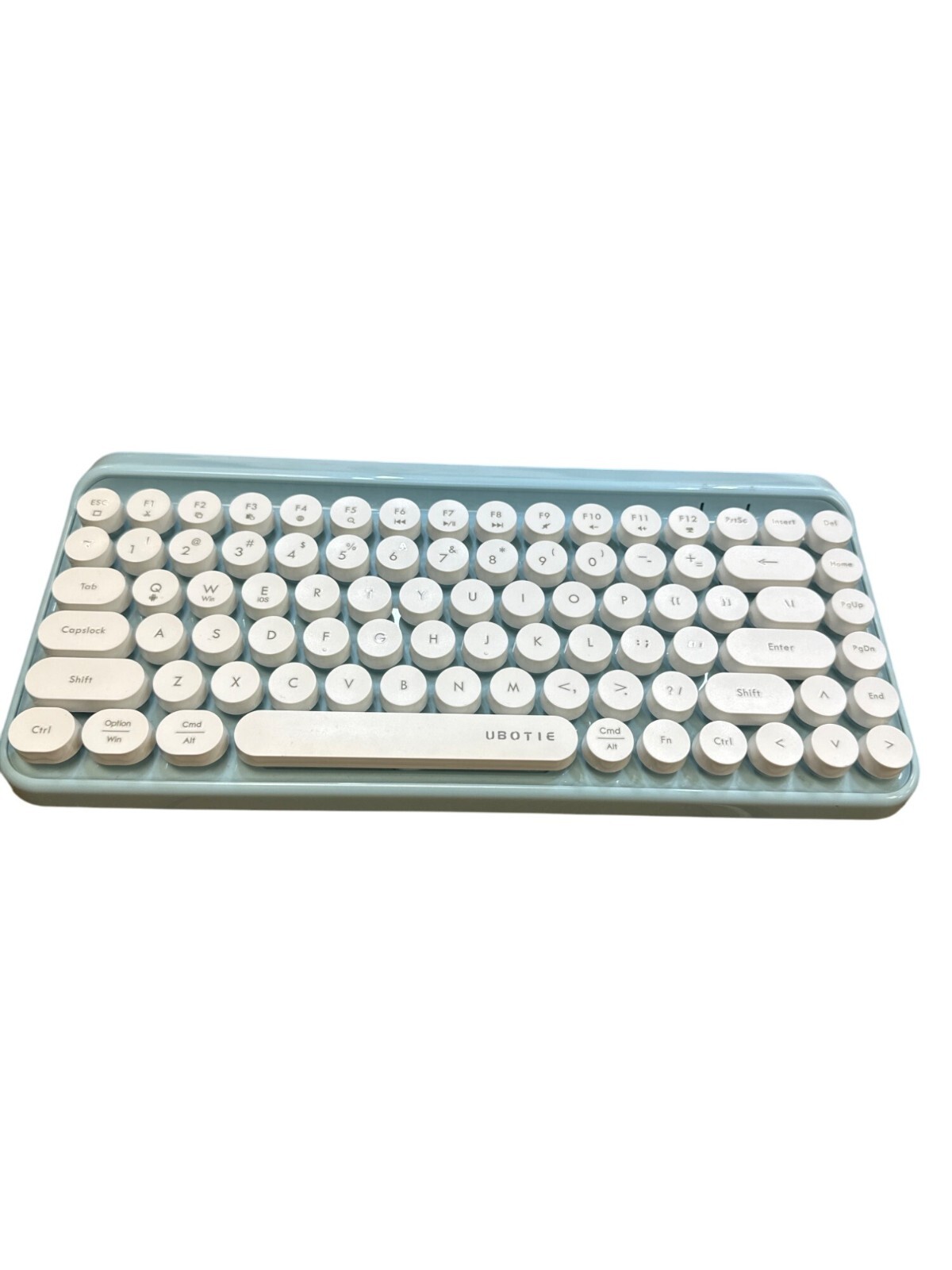 UBOTIE Bluetooth Keyboard SK-621BT Wireless Retro Round Keys Green SKU 6904