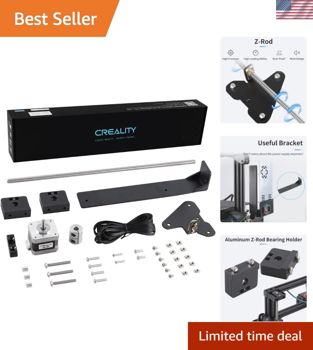 Upgrade Your Ender 3 with Dual Z-Axis Kit - Easier Leveling & Smoother Operation