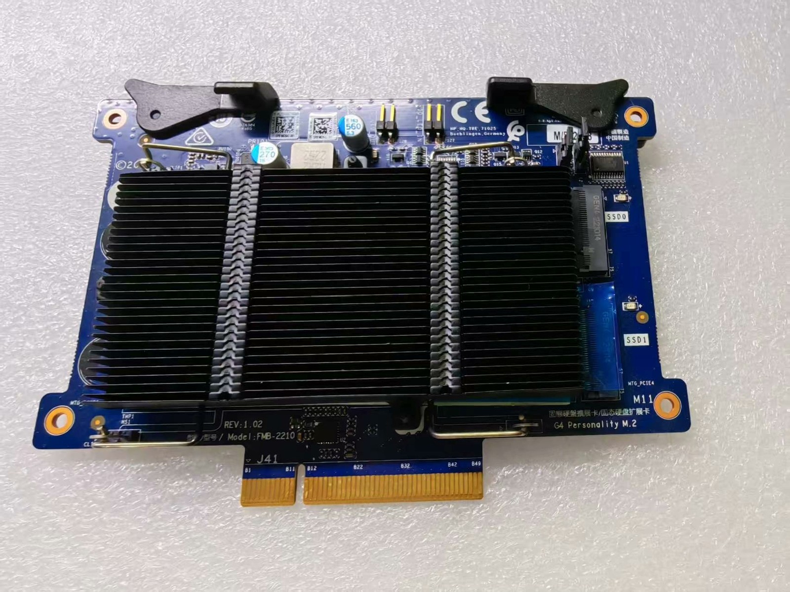 HP Dual M.2 PCIe4 NVMe Expansion Card Z Turbo Drive Dual Pro For Z4G5 Z6G5 Z8G5