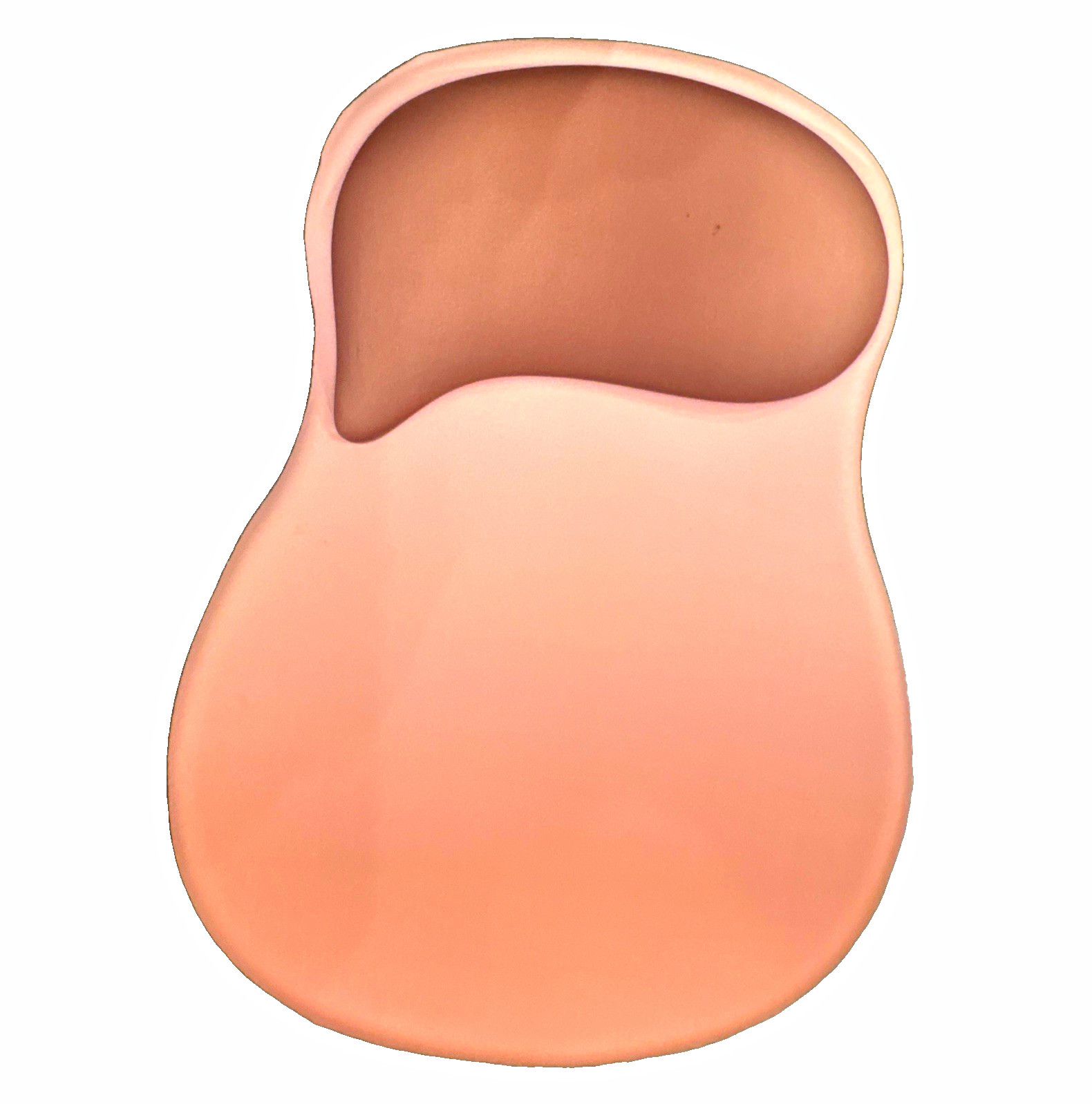 Pink Ergonomic Gel Mouse Pad with Wrist Rest, Plain Design 9 x 7 in