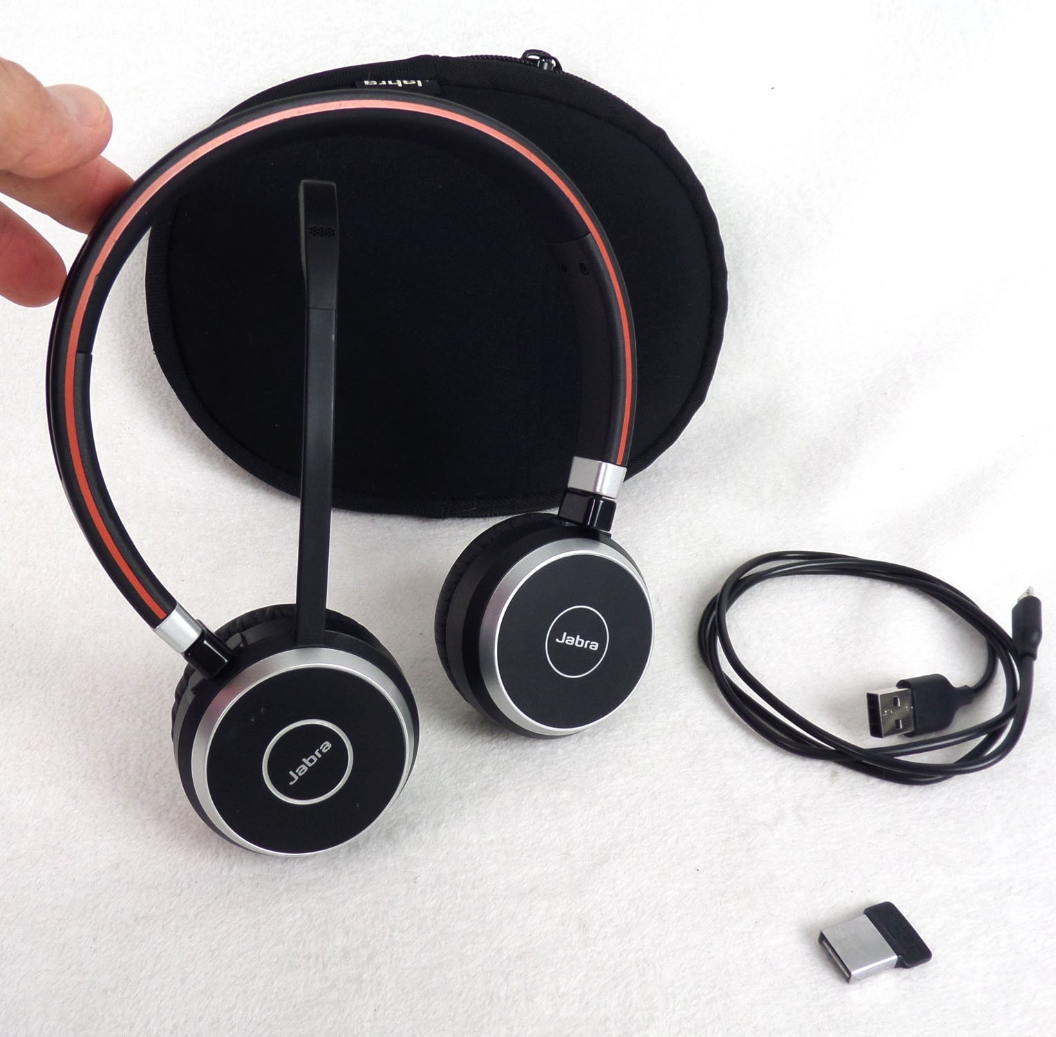 Jabra Evolve 65 MS Stereo Wireless Bluetooth Headset w/END003W (Jabra Link 360)