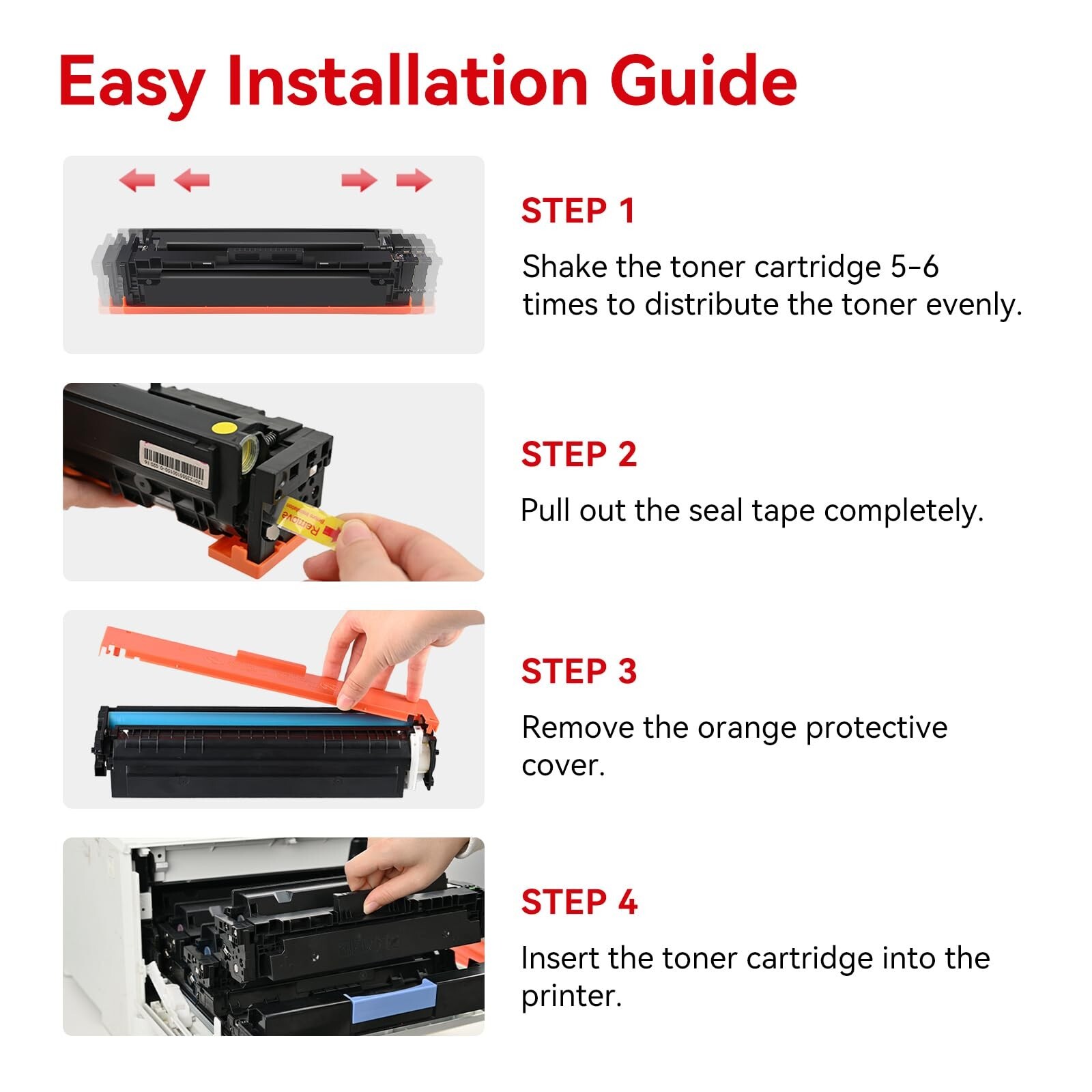 MYTONER 054 Toner Cartridge Set Compatible Replacement for Canon 054 054H CRG-05
