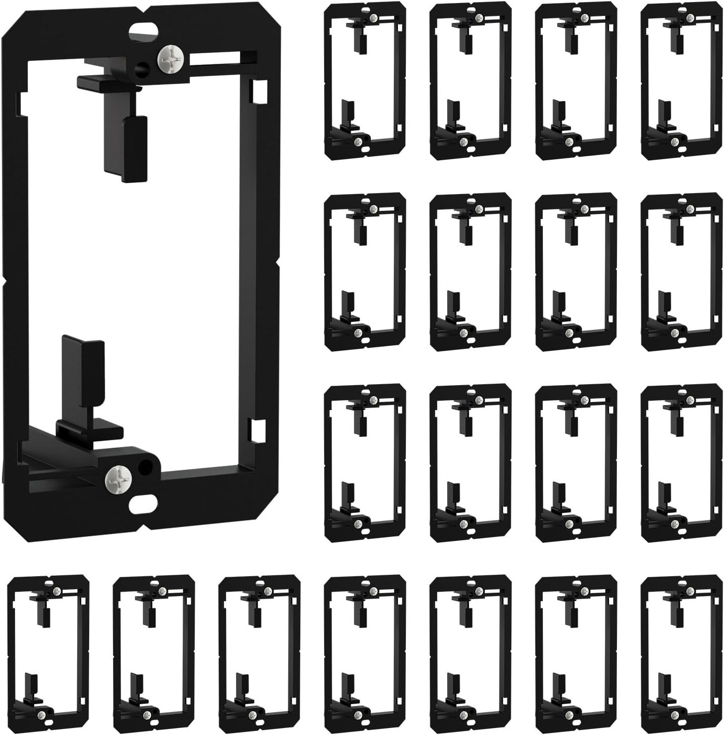 Low Voltage Mounting Bracket, 20 Pack 1 Gang Single Gang Drywall Mounting Wall P
