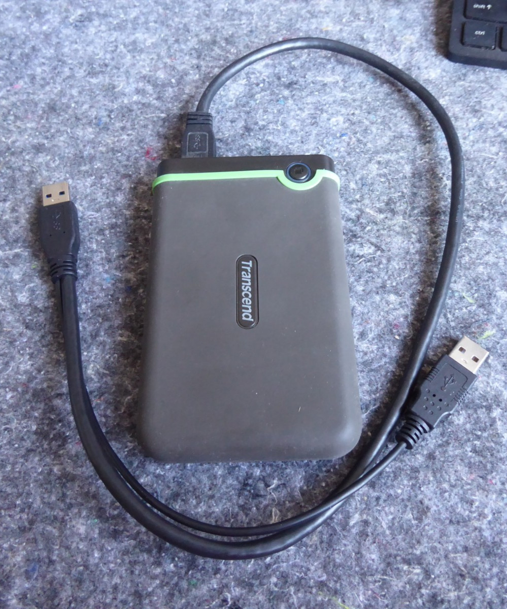 Transcend 1TB StoreJet 25M3 Portable Hard Drive SuperSpeed USB 3.0