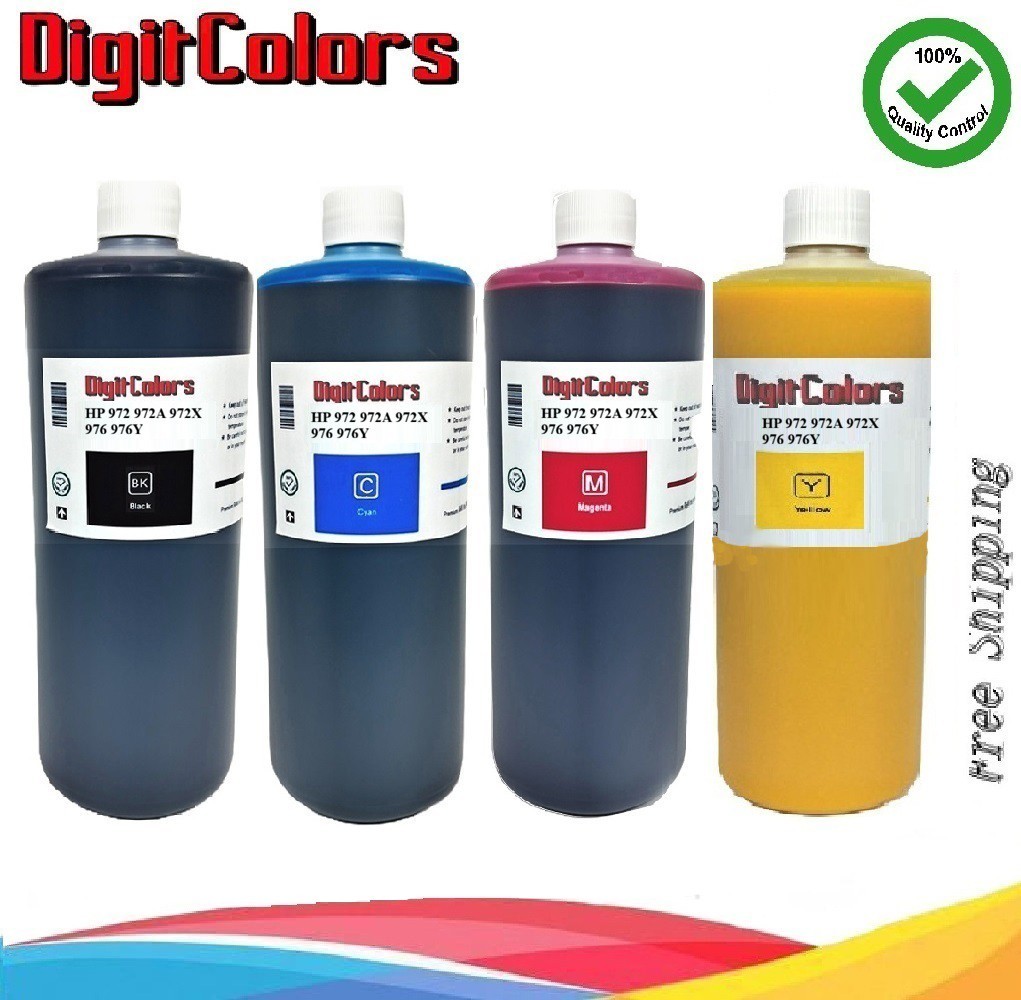 Ink Refill Kit Pigment Ink for HP 972 972A 972X  976 976Y Premium Ink 4x1000ml