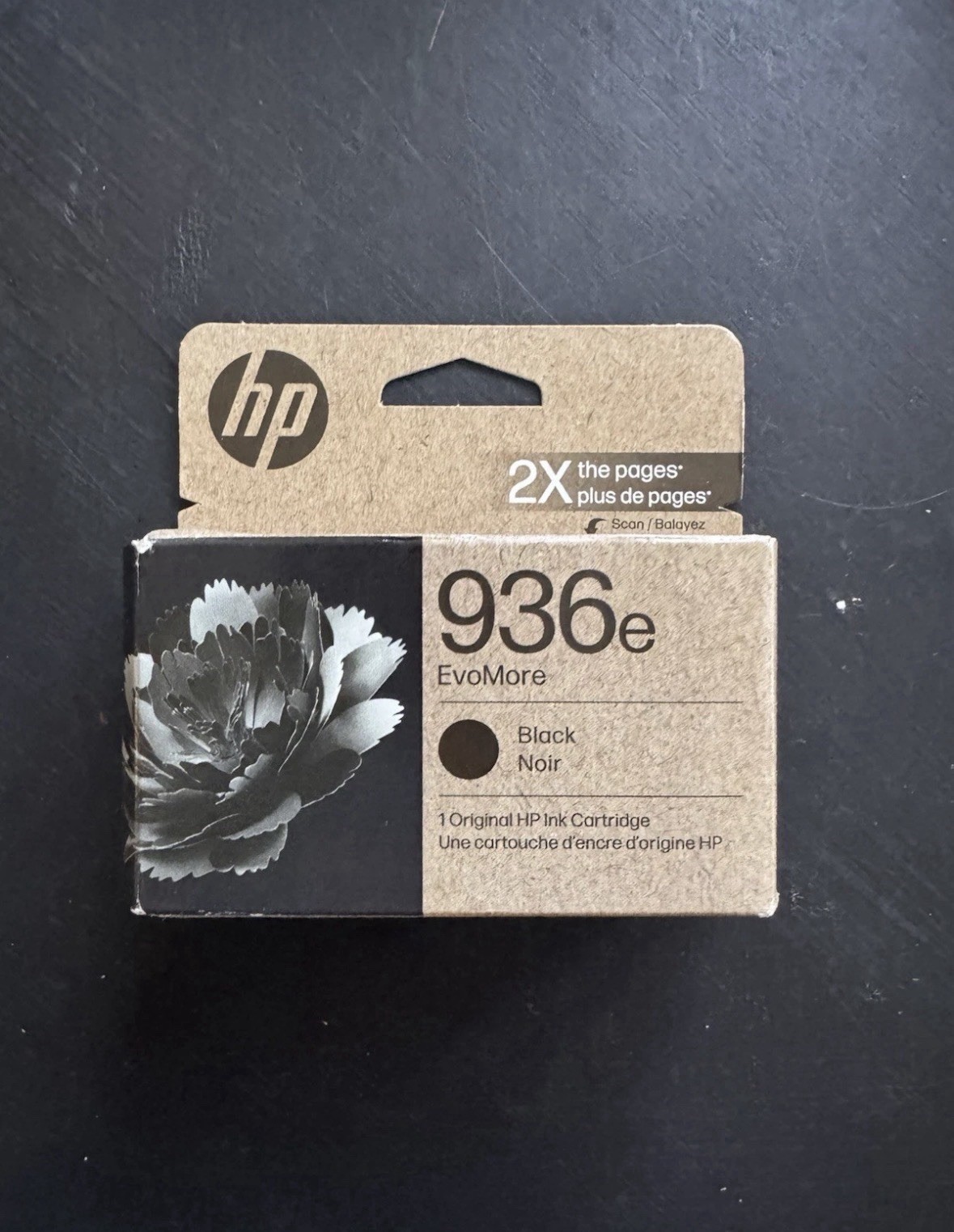 NEW Authentic HP 936e EvoMore Ink Cartridge (BLACK) Expires 1-2028 Brand New