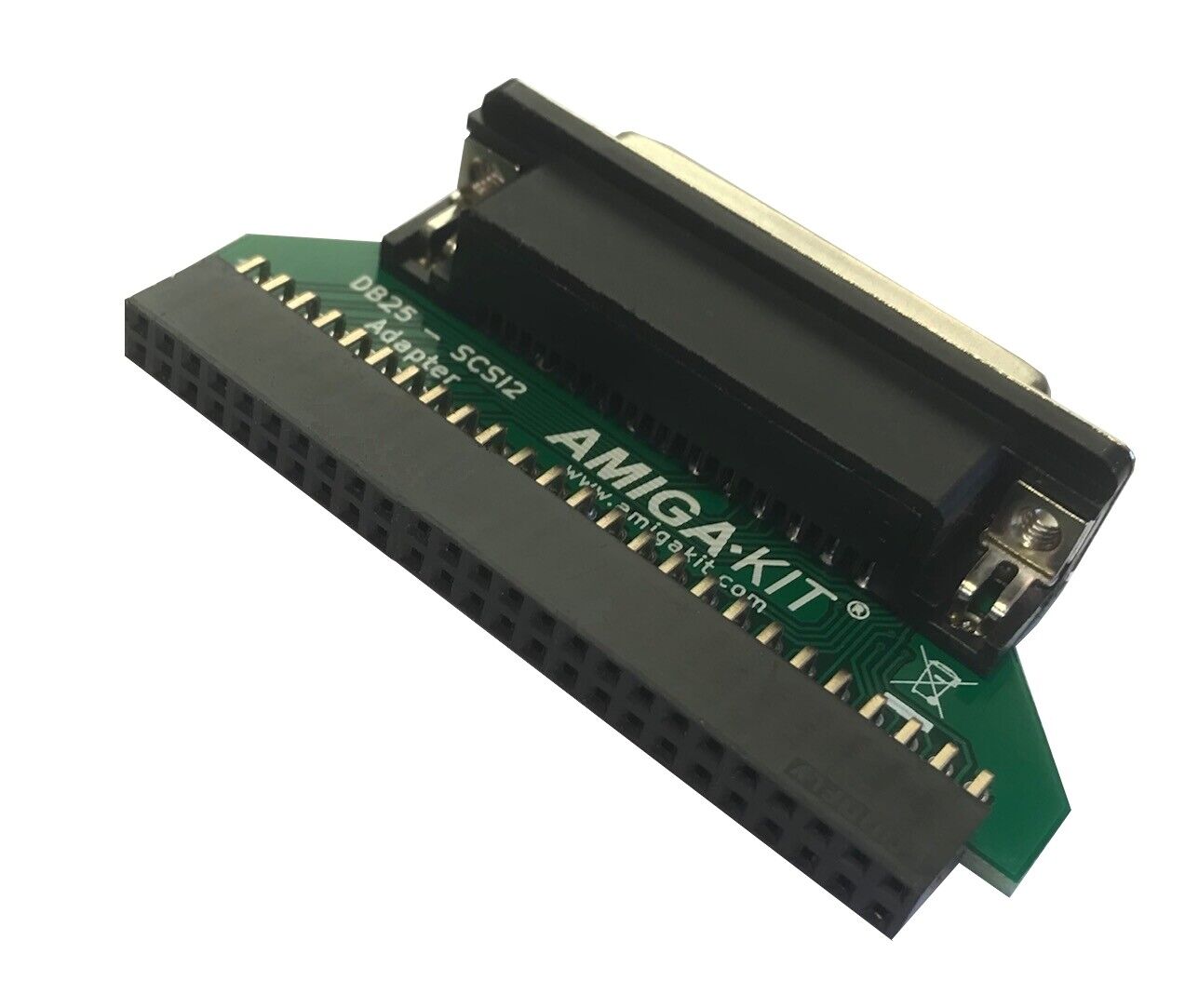 25-pin Female DSub DB25 to 50-way IDC Female SCSI Adapter NEW 1290