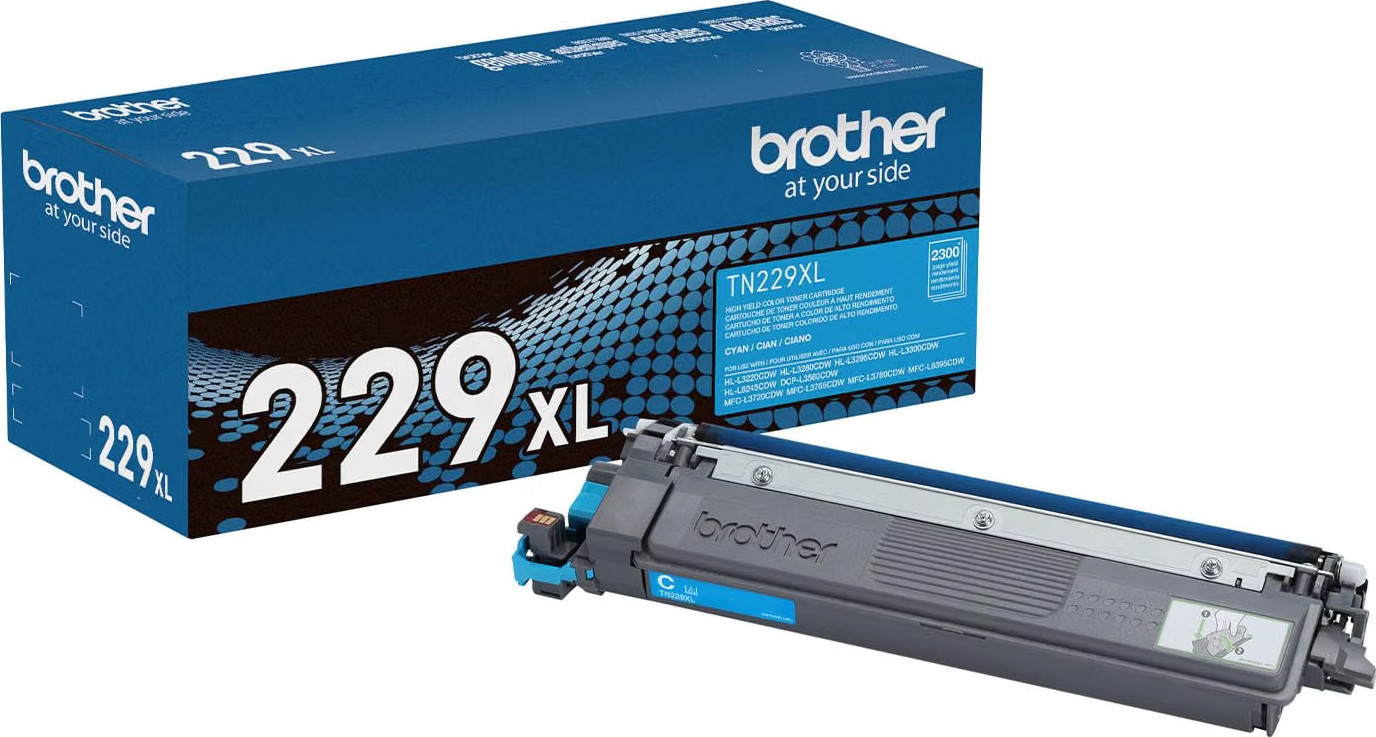 Brother Genuine TN229XL Cyan Super High Yield Printer Toner Cartridge OPEN BOX