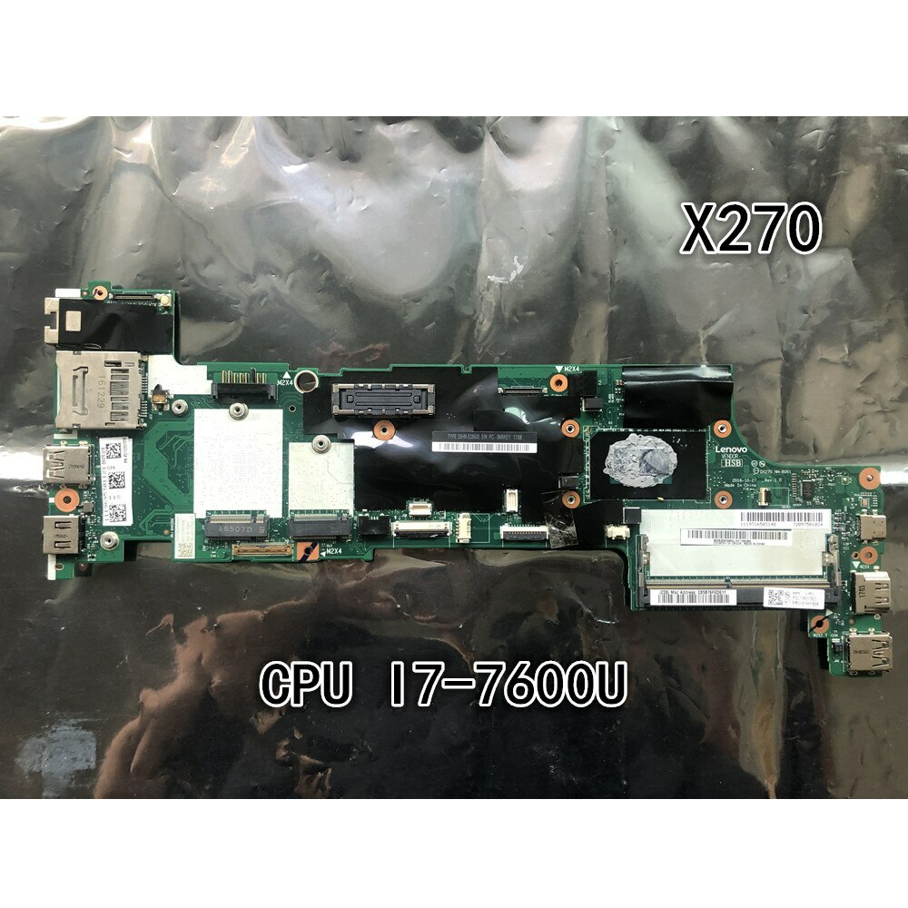 Original Laptop Lenovo ThinkPad X270 Motherboard I7-7600U 01HY508