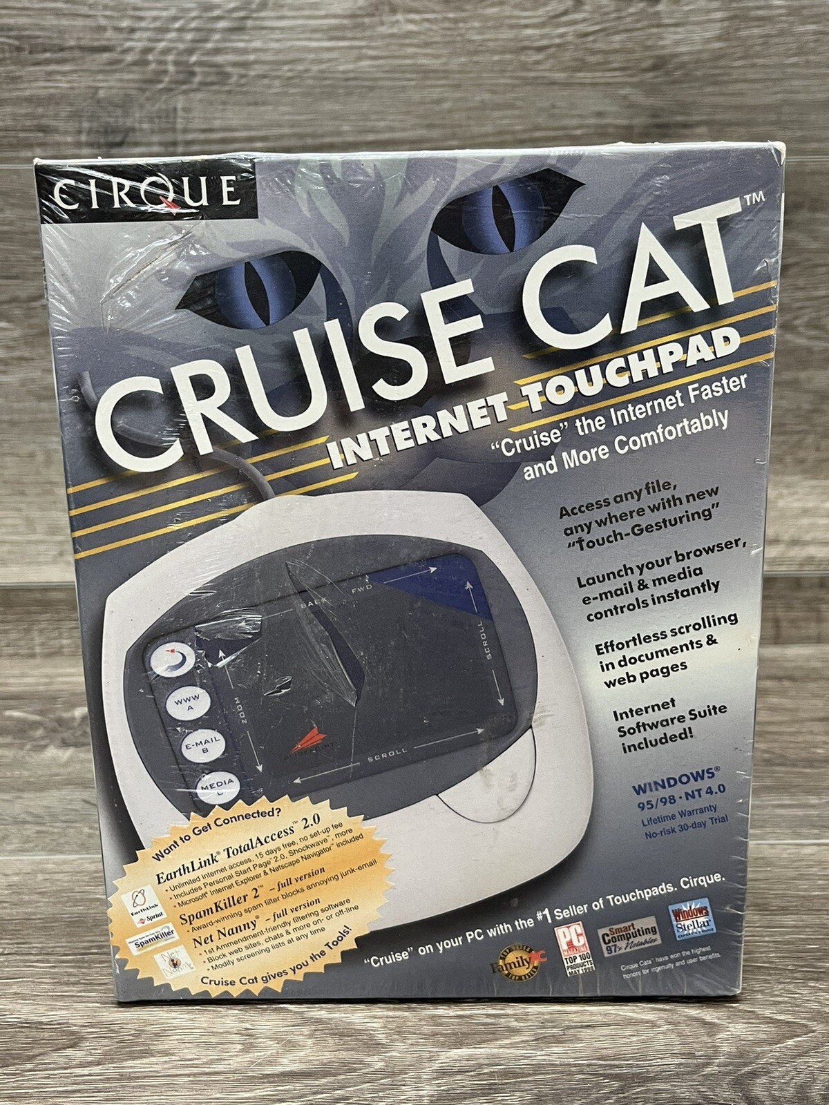 SEALED RARE Vintage - Cirque CRUISE CAT - GDB500 Serial Internet Touchpad