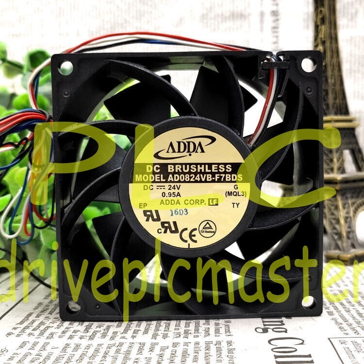 1pc new For ADDA AD0824VB-F7BDS 8038 8CM 24V 0.95A 4-wire cooling fan #dr
