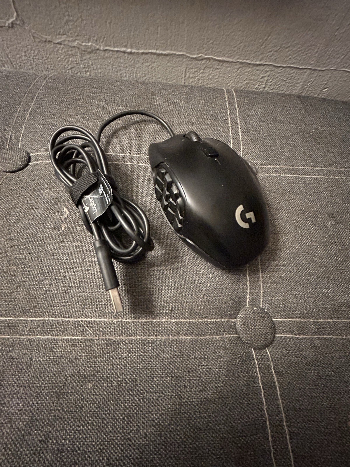 Logitech G600 MMO Gaming Mouse, a wired black mouse