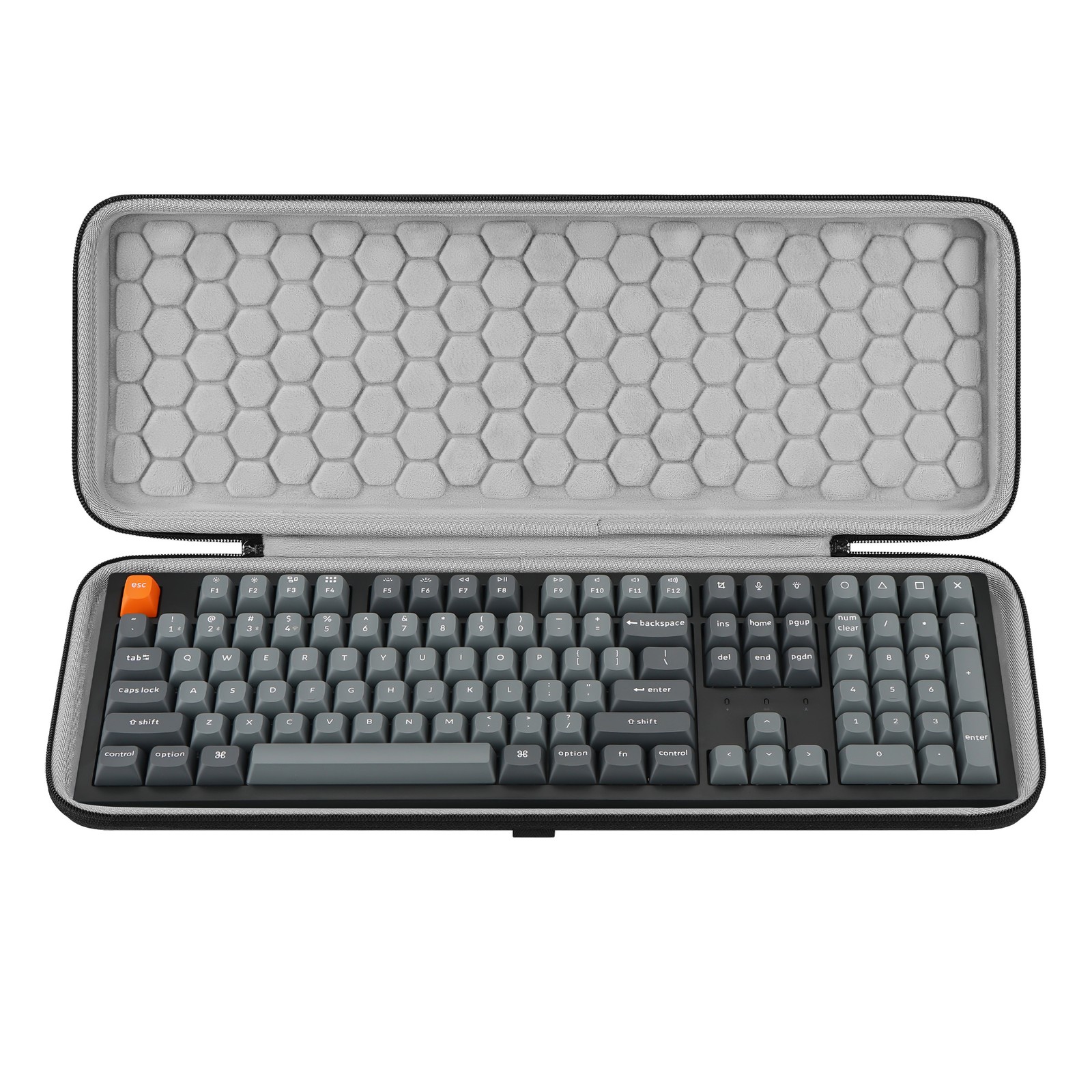 Geekria Full Size Keyboard Hard Shell Case for Keychron K10 HE