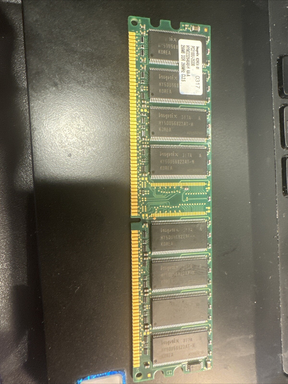 HYNIX 256MB RAM Desktop Memory HYMD232646A8-H AA/ PC2100U-25330/0240 
