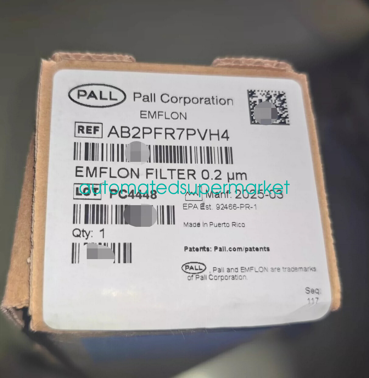1PC NEW PALL EMFLON filter AB2PFR7PVH4 Shipping by DHL/FedEX
