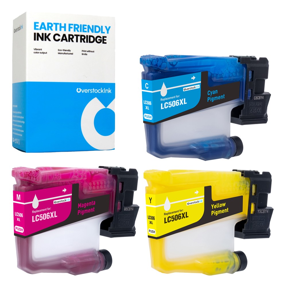 3PK OSI Compatible LC506XL Color Ink Cartridges fits Brother MFC-J4355DW J4555DW