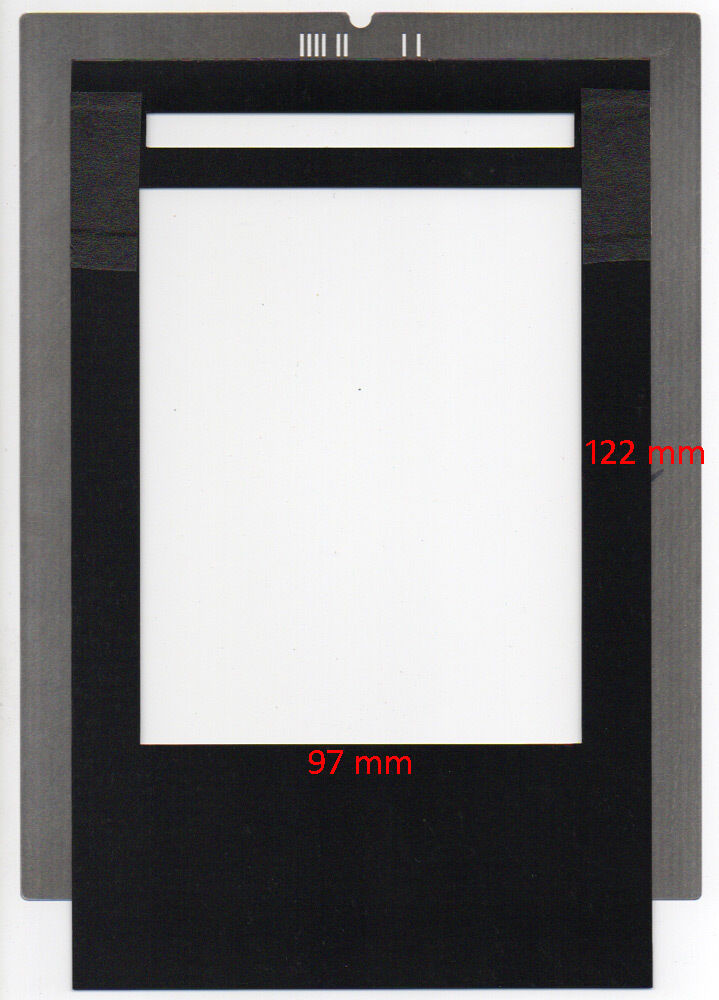 Film holder for Imacon Flextight scanners, 97x122mm, scan 4\'\'x5\'\' & Polaroid 55.