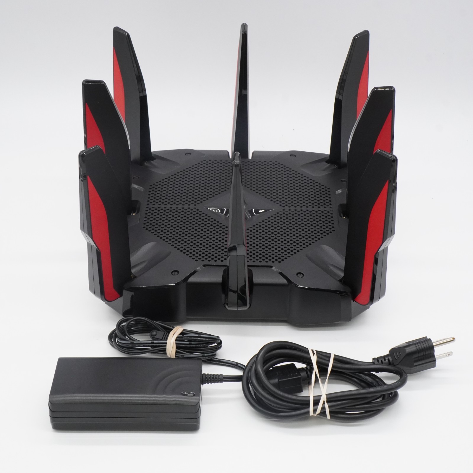 TP-LINK Archer AX11000 Tri-Band Wi-Fi 6 Gaming Router - Black/Red - GENTLY USED